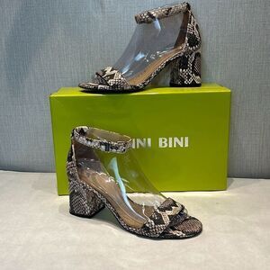 Gianni Bini Snake Print Heels